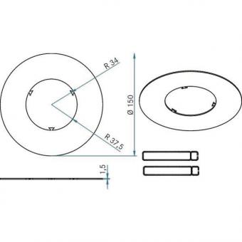 BRUM 81005150 Reduzierring rd Ø150 ni 