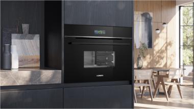 Siemens CD714GXB1 sw Kompakt-Dampfgarer 