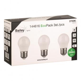 BAIL EcoPack 3pcs LED G45 E27     144616 