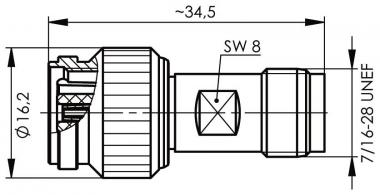 TG Adapter TNC -R-TNC, 50    J01014R0001 