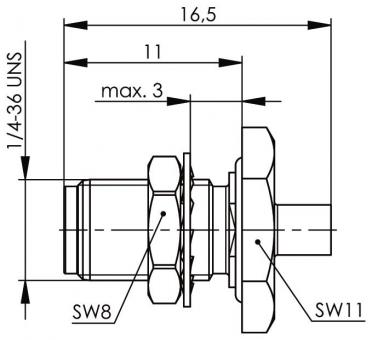 TG   SMA-Kabeleinbaubuchse G10 100024717 