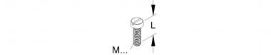 Niedax Zyl.-Kopfschraube M5 DIN  Z M5X16 