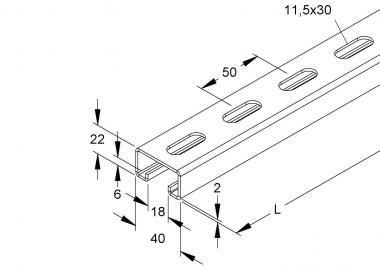 NIED Ankerschiene               2986/3FL 