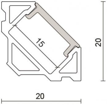Nobile Alu Eck-Profil 3       5011147808 