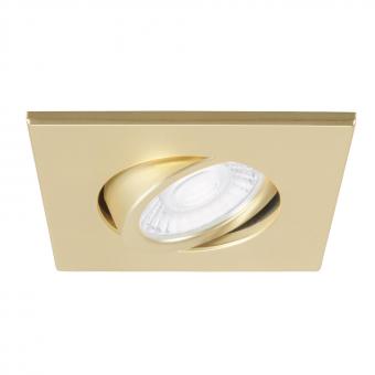 SLV Abdeckring gold matt eckig   1007194 