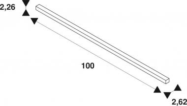 SLV 1m Aufbauschiene, 48V TRACK, 1006541 