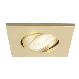 SLV Abdeckring gold matt eckig   1007194 
