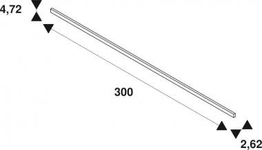 SLV 3m Aufbauschiene tief, 48V   1006553 