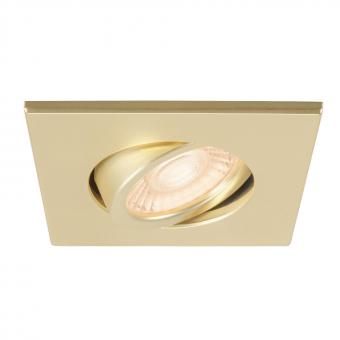 SLV Abdeckring gold matt eckig   1007194 