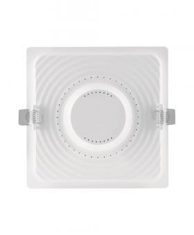 LEDV DL SLIM SQ155 12W/3000K WT IP20 