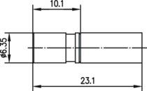TEGA SMB-Kabelbuchse Cr/Cr Au  100024872 
