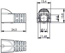 TG Tülle für MP8 FS, d = 6   B00080A0089 