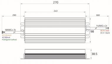 Rutec LED Netzgerät 24V 100-300W   85481 