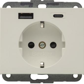 Berker Steckdose SCHUKO/USB AC  48147009 