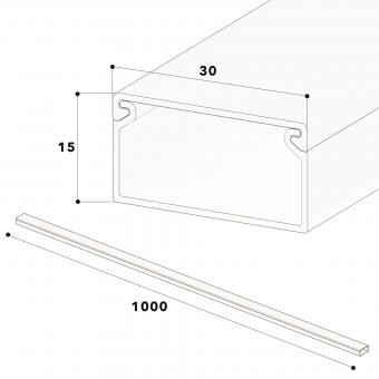 Leitungsführungskanal LFG 15x30-8014, 