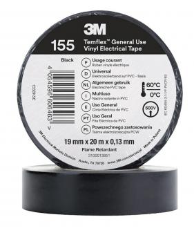 3M Temflex  Vinyl-Isolierband    155BK5E 
