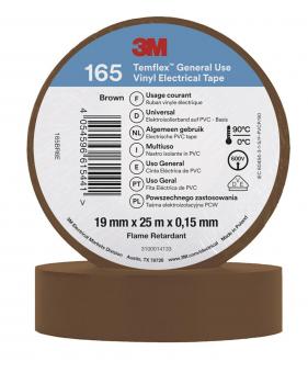 3M Temflex 19mmx25m Braun        165BR6E 