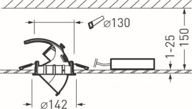 TRILUX Qui130 G3 RF-FL 50-830    8955951 