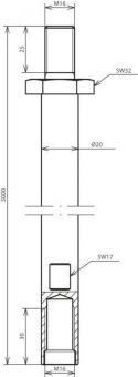 Dehn 621300 TE 20   TE 20 3000 M16 STTZN 