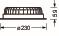 relo-RDES-O/230 LED 3000lm 830 ET IP44 S 