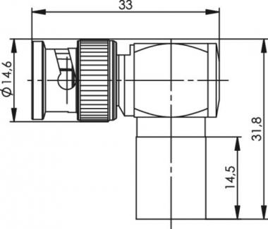 TG BNC-Kabelwinkelstecker CR J01000A0065 