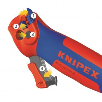 Knipex Abmantelungsmesser mit  1650145SB 