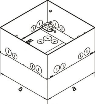 Hager Bodendose f.Aufnahme von   UDBDQ06 