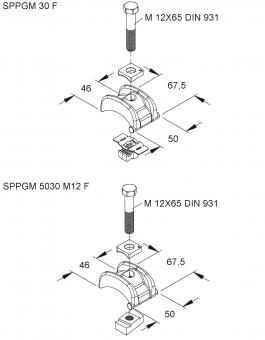 NIED Spannpratze              SPPGM 30 F 