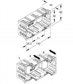 Niedax Geräteeinbaudose      GDM 50-2 VW 