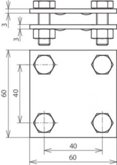 DEHN Kreuzstück                   318233 