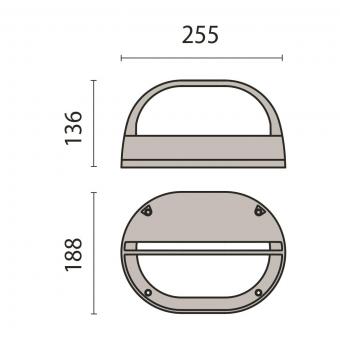 PIL EKO+19 GRILL E27 ANTR        302024 