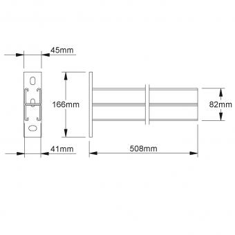 Niedax Ausleger Strut     HKC 96ZD/500 F 