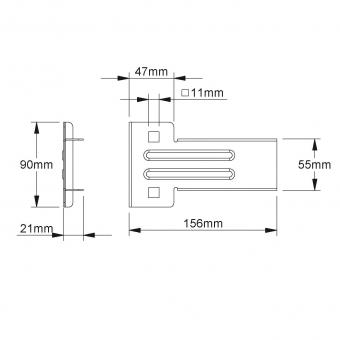 NIED Ausleger verzinkt             110MM 