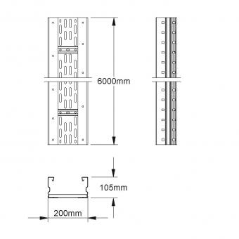 NIED Weitspannkabelrinnen    WRL105.200F 