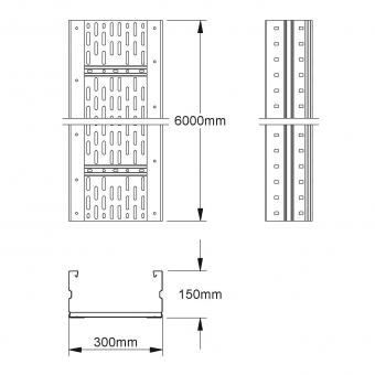 NIED Weitspannkabelrinnen  WRL 150.300 F 