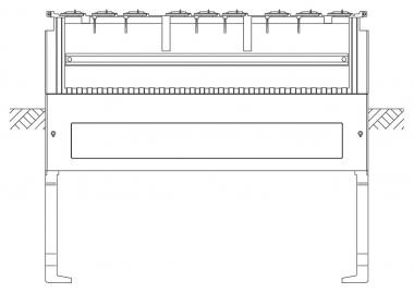 ABN Festplatzsockel Gr.2 4-feldrig SX010 