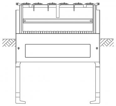 ABN Festplatzsockel Gr.1 3-feldrig SX009 