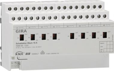 GIRA 100600 Schaltaktor 8fach 16A Hand 