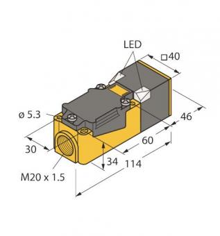 Turck Induktiver Sensor NI50U-CP40-AP6X2 