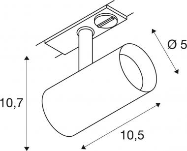 SLV NOBLO SPOT Linse schwarz     1007352 