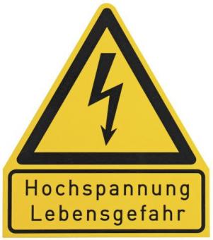 DEHN WuH-Schild "Hochspannung  WHS HS LG 