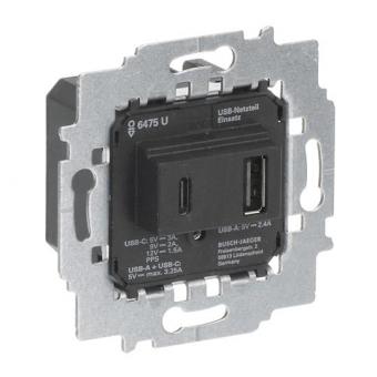 BJ Netzteil-Einsatz USB A+C       6475 U 