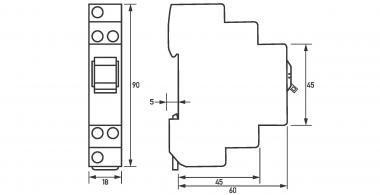DOEP RG 016-001 Gruppenschalter (I-0-II) 