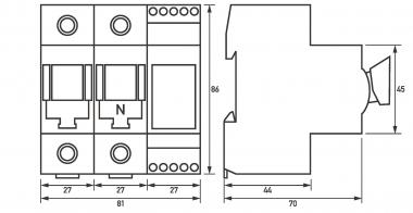 Doepke D0-Lasttrenner TYTAN  D0-63A/1p+N 