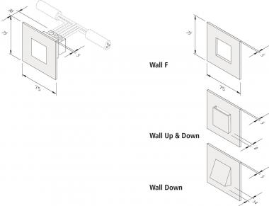 Hera LED Wall F 0,9W ww weiß 20202720201 