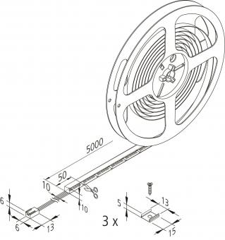 Hera 1er Set LED Tape F      61059610174 