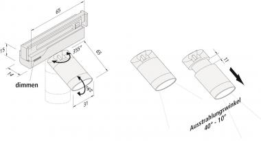 Hera LED Track Spot 7,7W nw  20202817002 