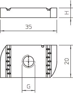 OBO MS41SN M12 ZL Gleitmutter 