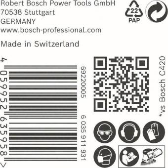 Bosch Schleifpapier EXPERT C470 50 Stück 