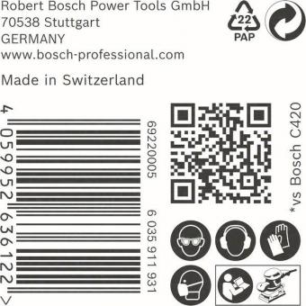 Bosch Schleifpapier EXPERT C470 50 Stück 